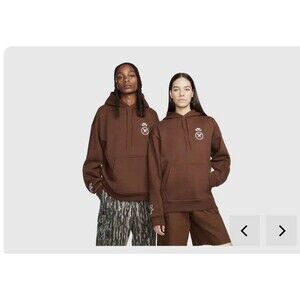 XS Nike SB x Yuto Horigome Skateboard Fleece Pullover Parka Brown NWOT